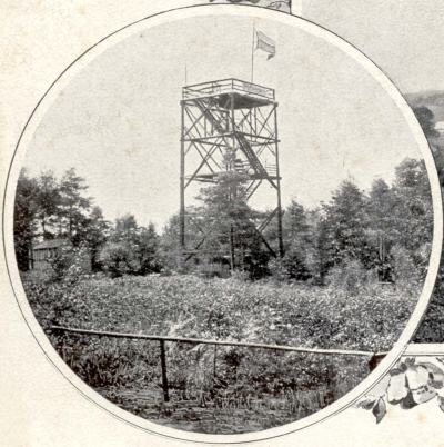 Der hölzerne Aussichtsturm von 1894