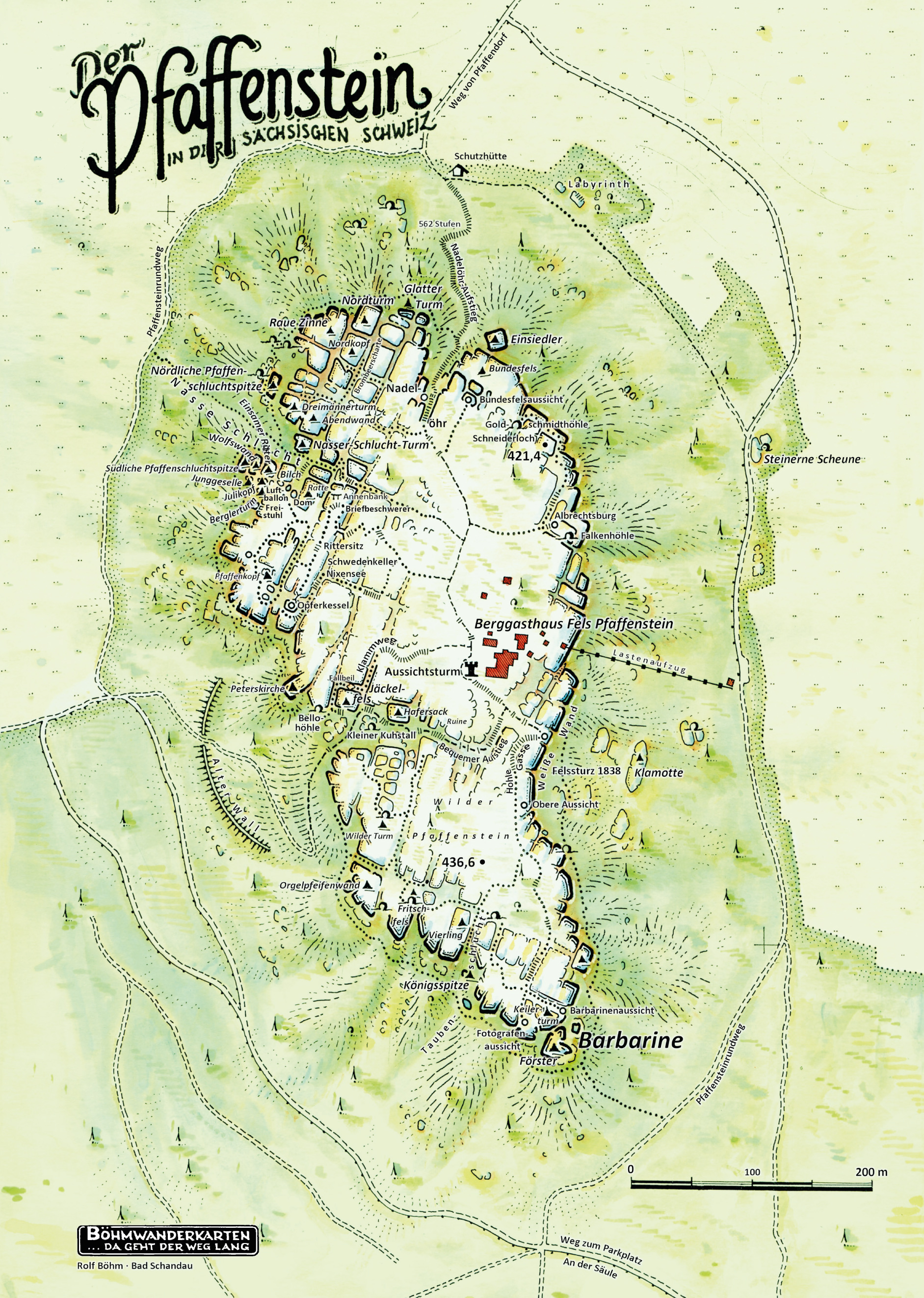 Karte vom Pfaffenstein