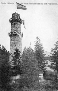 Der steinerne Aussichtsturm von 1904